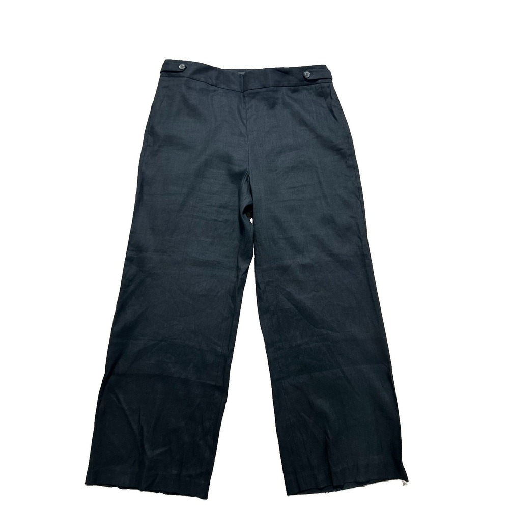 Talbots Women's 18 Linen Blend Pants  Trousers‎ Professional Classic Black